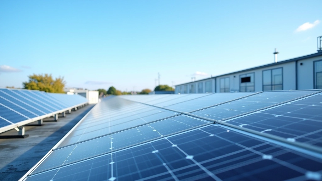 Moderne Energiewende mit Solarmodulen und grüner Technologie