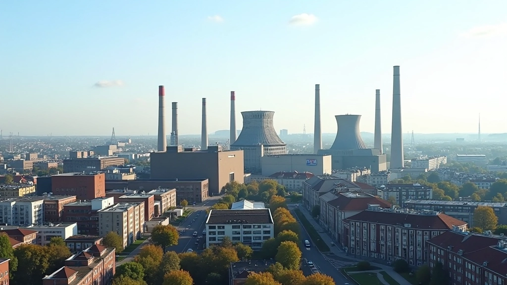 Städtische Umstrukturierung mit alten Industriegebäuden neben modernen Neubautypen, zeigt den visuellen Wandel