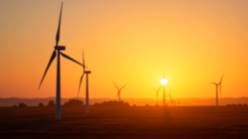 Erneuerbare Energien und Windkraftanlagen in modernem Windpark